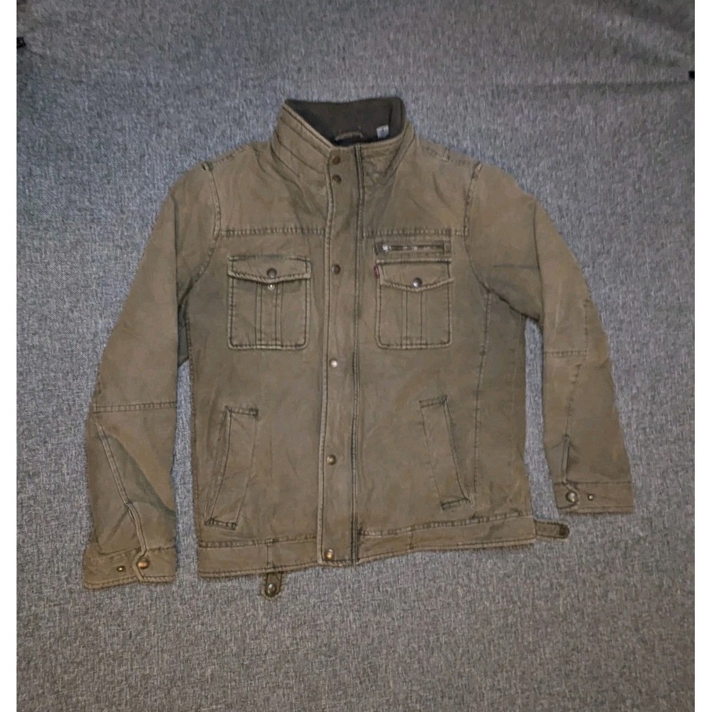 Vintage Levi's Men's M Jacket Quilt Lined Heavy Old School Coat‎ (Needs Repairs)